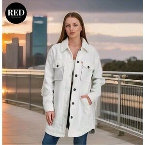 Levi’s Button-Up Fringe Jacket Coat